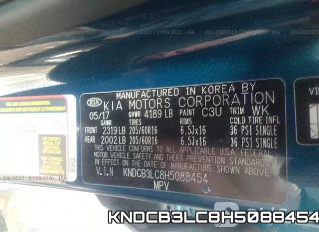 KNDCB3LC8H5088454 фото 10