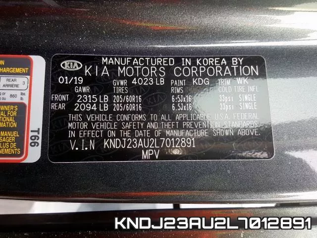 KNDJ23AU2L7012891 фото 2