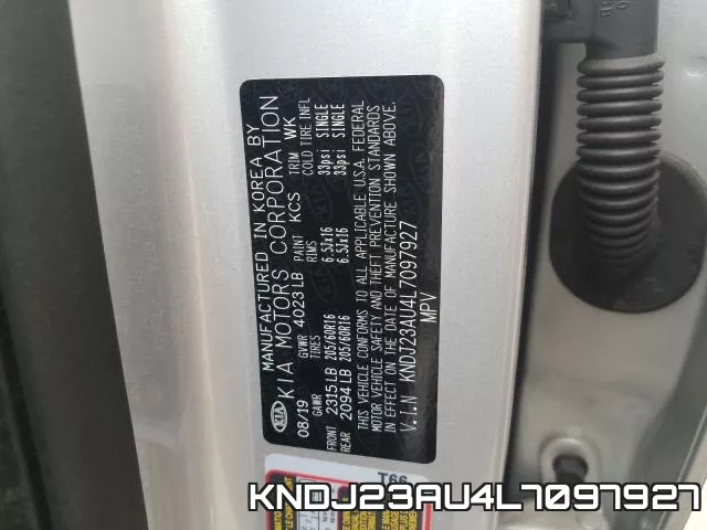 KNDJ23AU4L7097927 фото 2