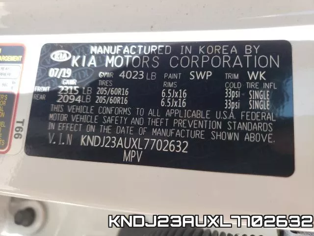 KNDJ23AUXL7702632 фото 2