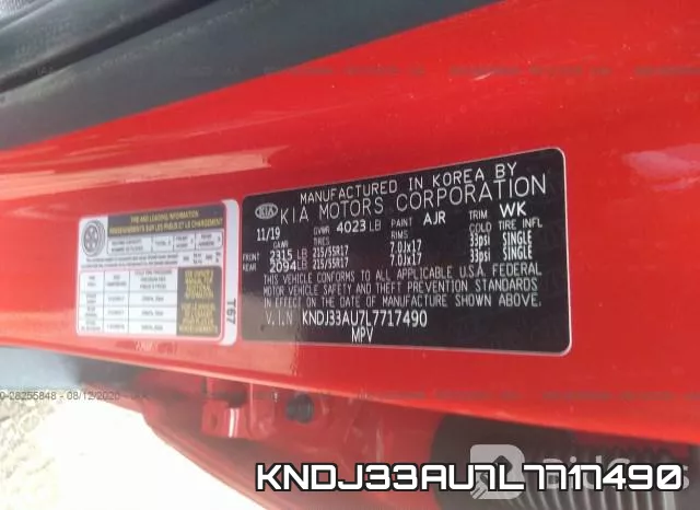 KNDJ33AU7L7717490 фото 10