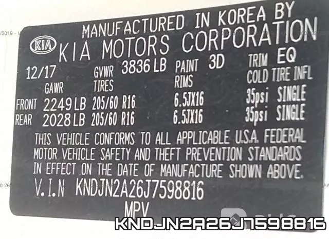 KNDJN2A26J7598816 фото 10