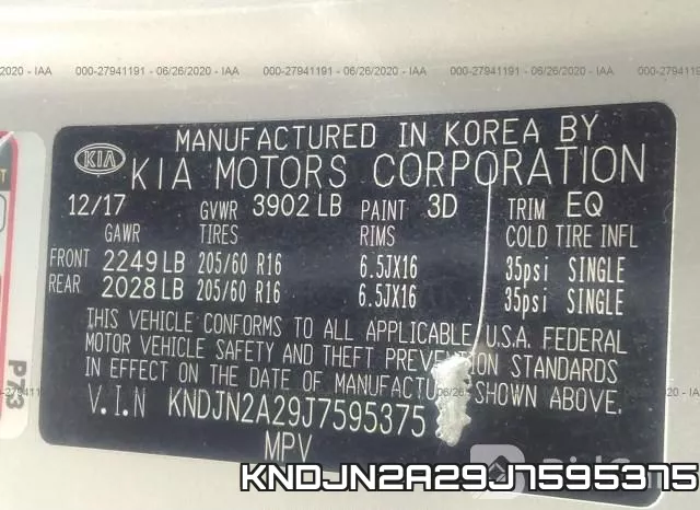 KNDJN2A29J7595375 фото 10