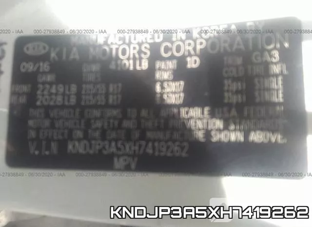 KNDJP3A5XH7419262 фото 10