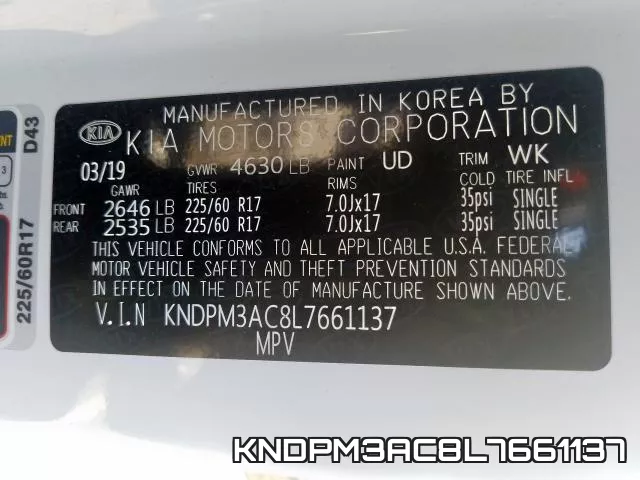 KNDPM3AC8L7661137 фото 2