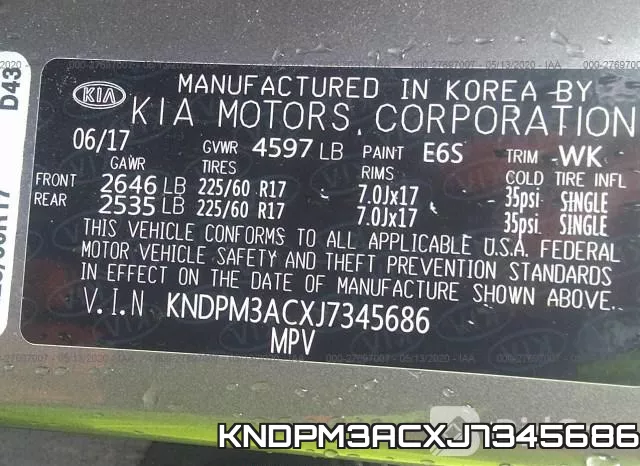 KNDPM3ACXJ7345686 фото 9