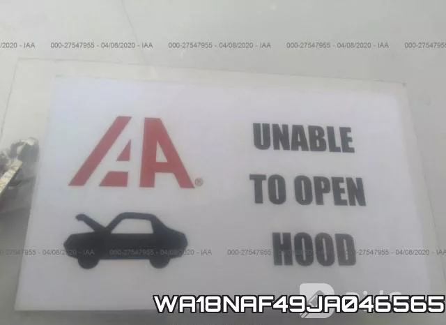 WA18NAF49JA046565 фото 2