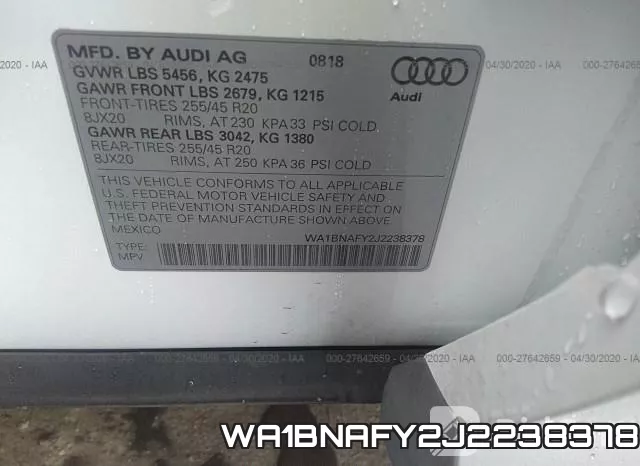 WA1BNAFY2J2238378 фото 10