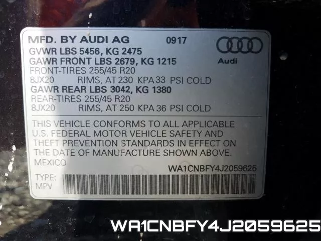 WA1CNBFY4J2059625 фото 2