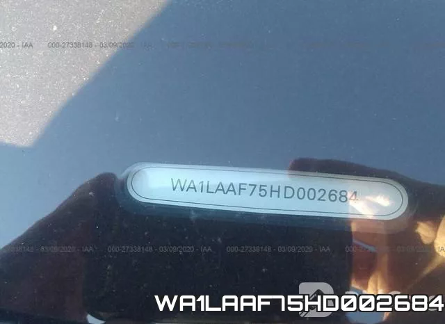 WA1LAAF75HD002684 фото 10