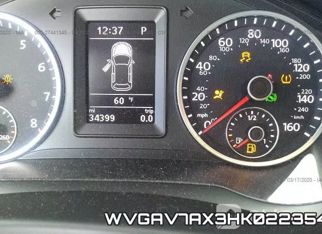 WVGAV7AX3HK022354 фото 8
