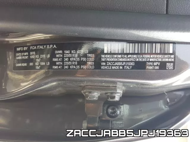 ZACCJABB5JPJ19363 фото 2
