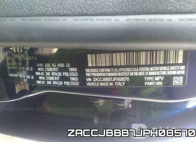 ZACCJBBB7JPH08570 фото 10