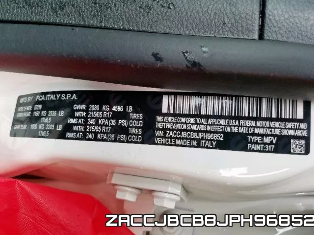 ZACCJBCB8JPH96852 фото 2