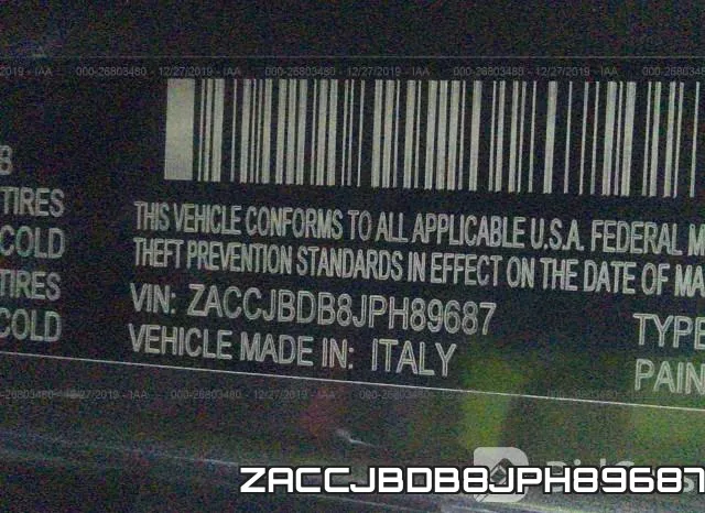 ZACCJBDB8JPH89687 фото 10