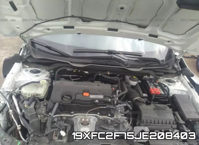 19XFC2F75JE208403 фото 2