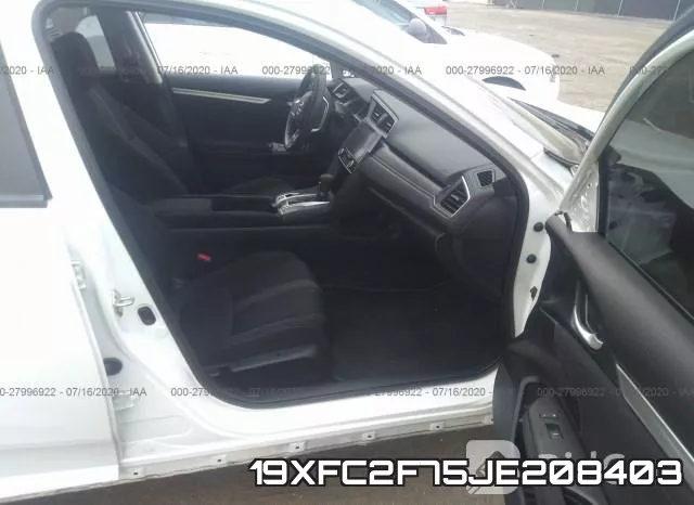 19XFC2F75JE208403 фото 6