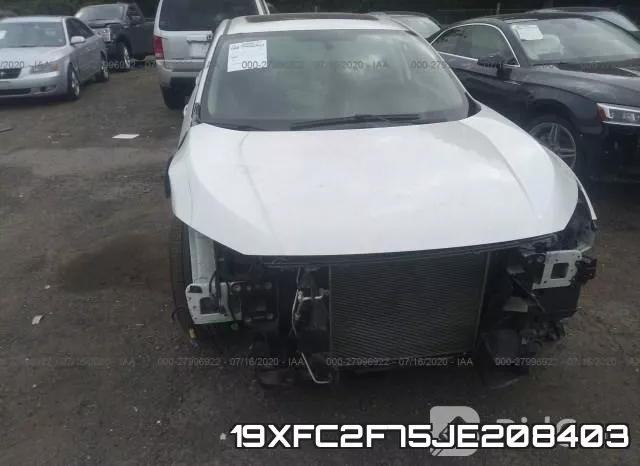 19XFC2F75JE208403 фото 7
