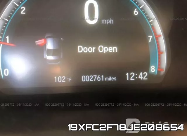 19XFC2F78JE208654 фото 8