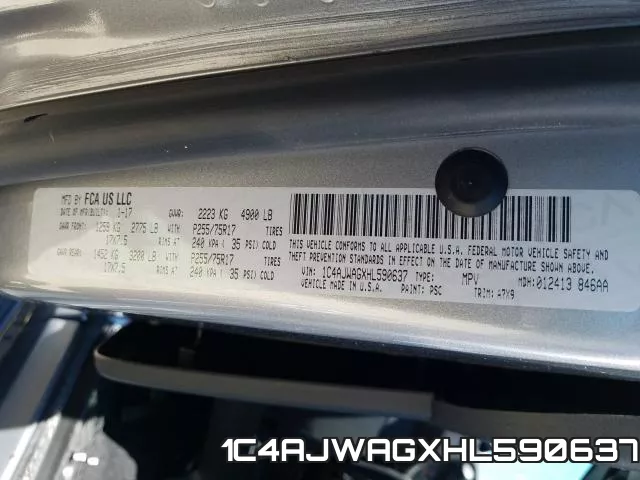 1C4AJWAGXHL590637 фото 2