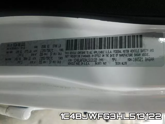 1C4BJWFG3HL513122 фото 2