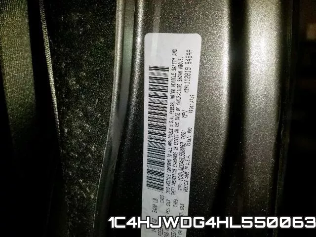 1C4HJWDG4HL550063 фото 2