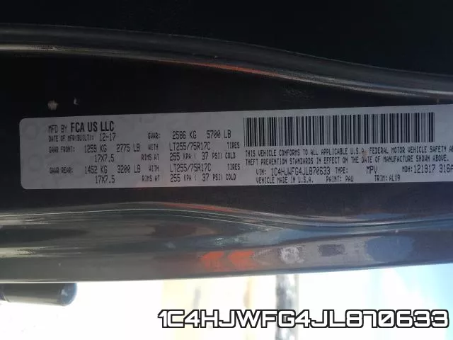1C4HJWFG4JL870633 фото 2