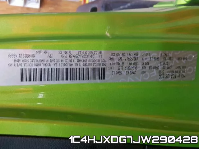 1C4HJXDG7JW290428 фото 2