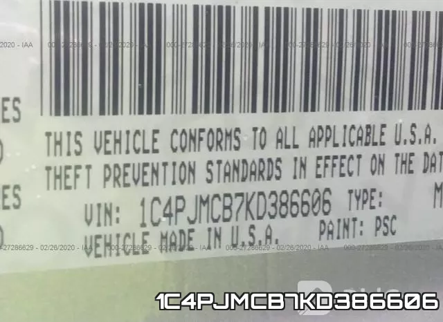 1C4PJMCB7KD386606 фото 10