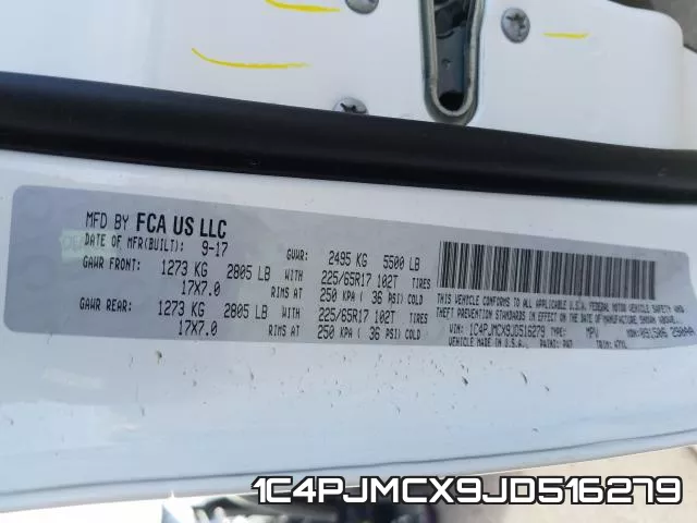 1C4PJMCX9JD516279 фото 2