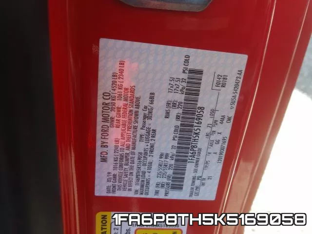 1FA6P8TH5K5169058 фото 2