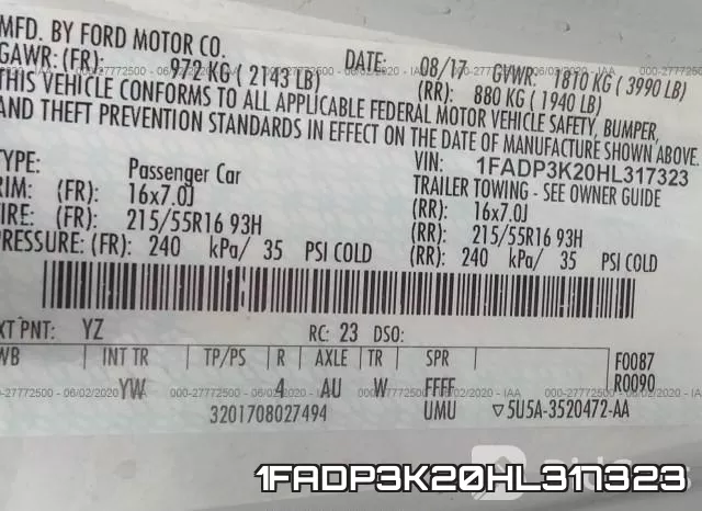 1FADP3K20HL317323 фото 10