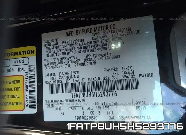 1FATP8UH5H5293776 фото 10