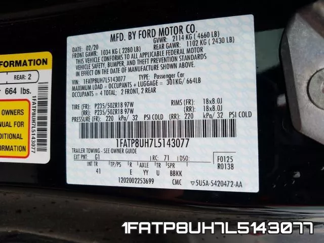 1FATP8UH7L5143077 фото 2