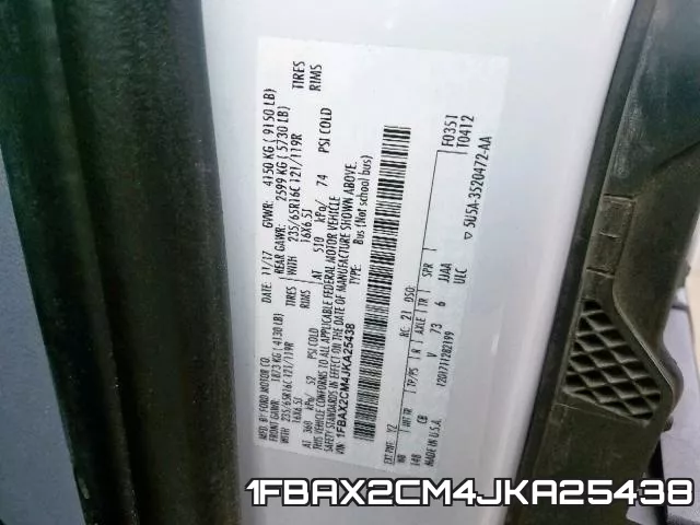 1FBAX2CM4JKA25438 фото 2