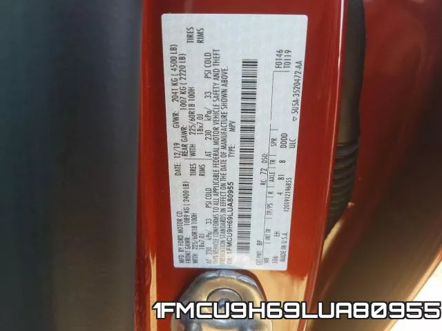1FMCU9H69LUA80955 фото 2