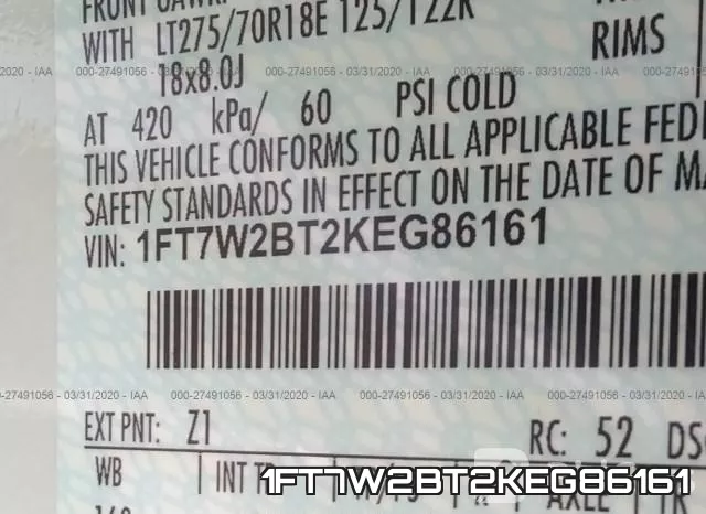 1FT7W2BT2KEG86161 фото 10