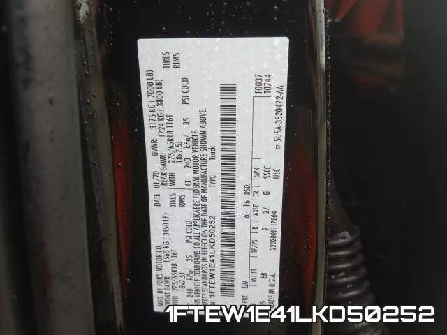 1FTEW1E41LKD50252 фото 2