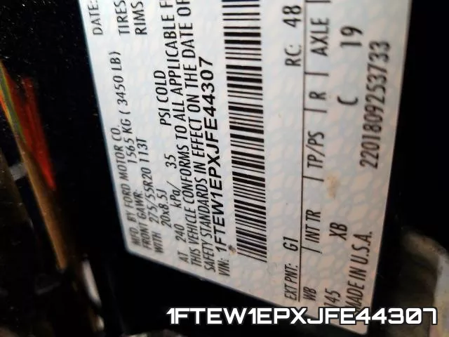 1FTEW1EPXJFE44307 фото 2