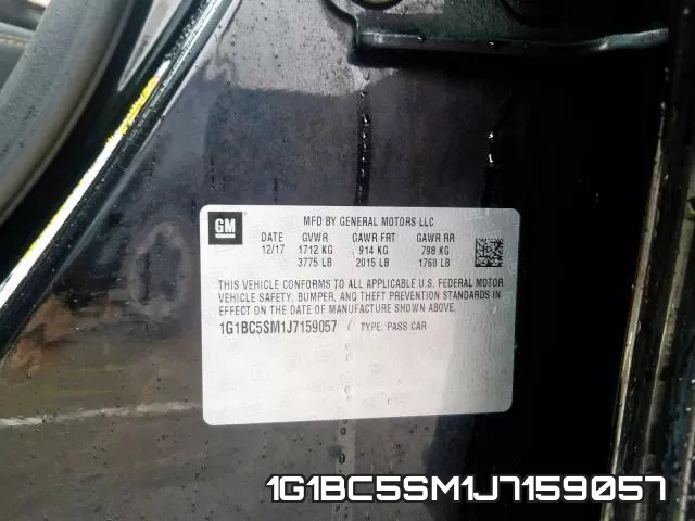 1G1BC5SM1J7159057 фото 2