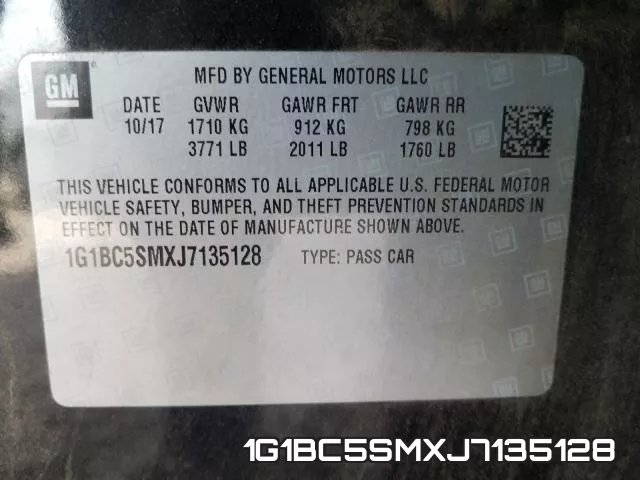 1G1BC5SMXJ7135128 фото 2
