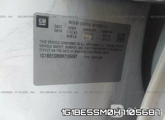 1G1BE5SM0H7105687 фото 10