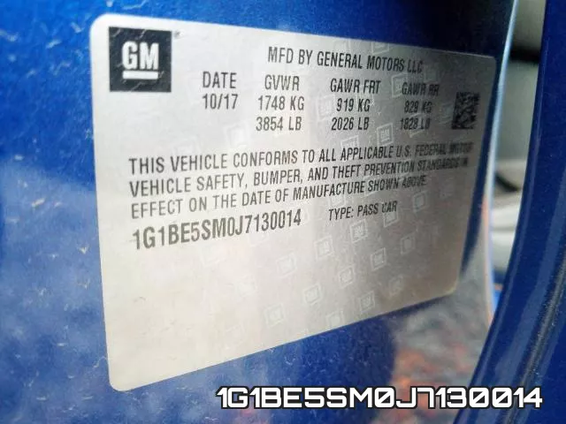 1G1BE5SM0J7130014 фото 2