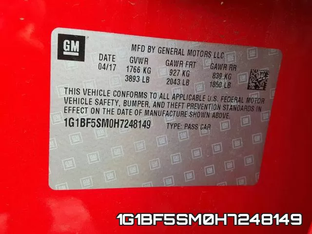 1G1BF5SM0H7248149 фото 2