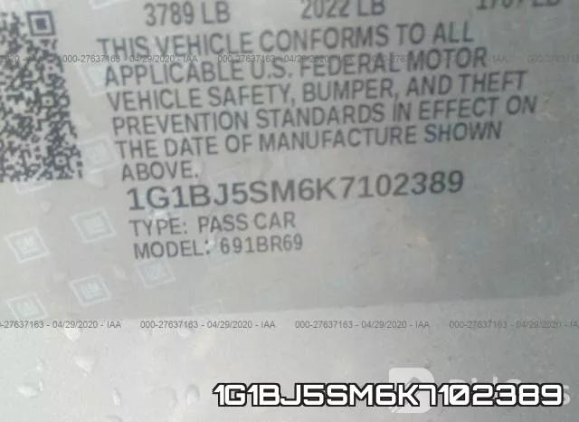 1G1BJ5SM6K7102389 фото 10