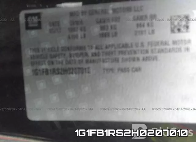 1G1FB1RS2H0207010 фото 10