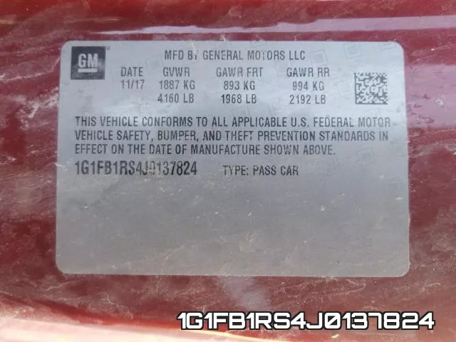 1G1FB1RS4J0137824 фото 2