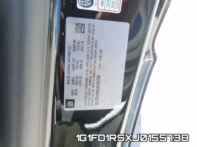 1G1FD1RSXJ0155738 фото 2