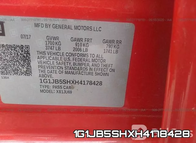 1G1JB5SHXH4178428 фото 10