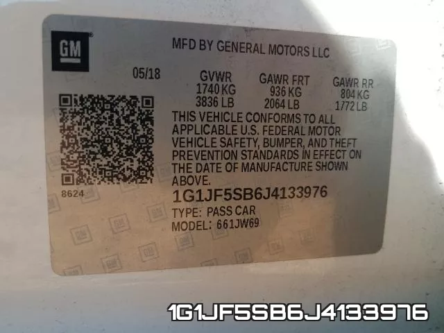 1G1JF5SB6J4133976 фото 2